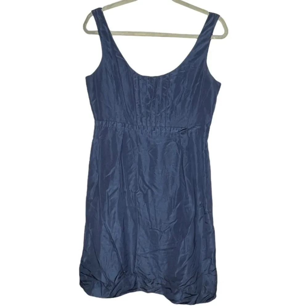 J. Crew Blue Silk Dress